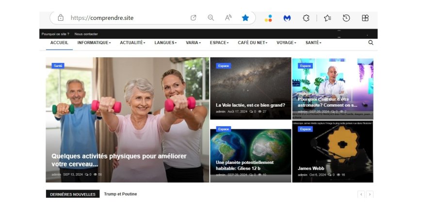 Du nouveau à «Comprendre.site» - 1er mars 2025