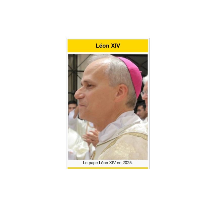 Le pape Léon XIV - Robert Francis Prévost