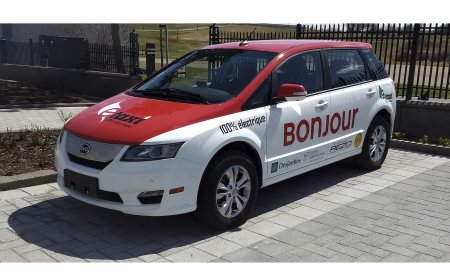 Des véhicule électriques chinois BYD à Montréal