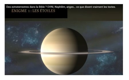 Des extraterrestres ...