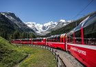 Le train « Bernina Express » en Suisse