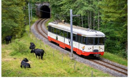 Train touristique du Locle en Suisse