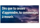 Apprendre ou mourir ???