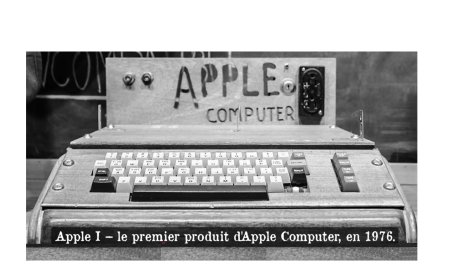 APPLE, premier micro-ordinateur en 1976.