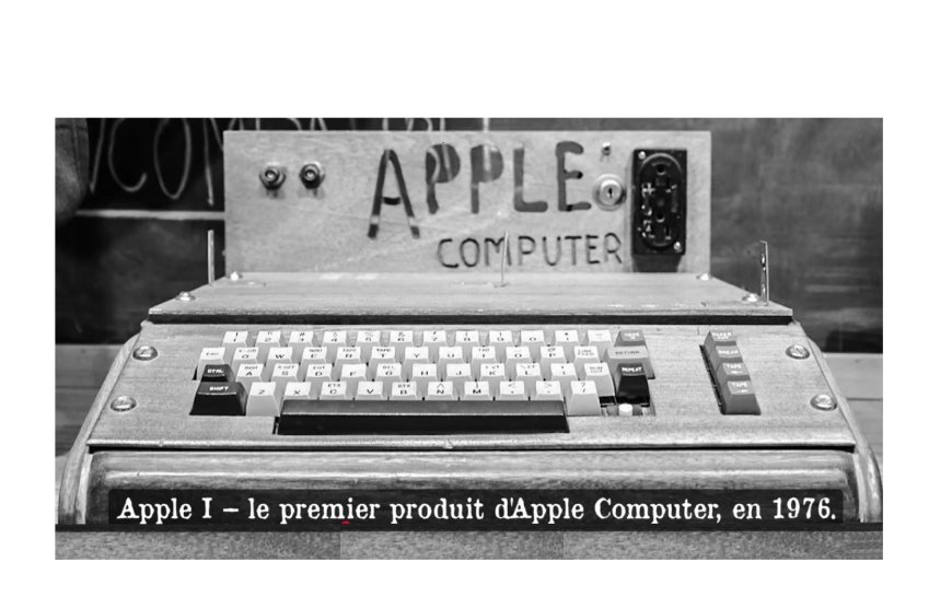 APPLE, premier micro-ordinateur en 1976.