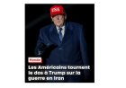 La majorité des Américains tournent le dos à Trump concernant la guerre en Iran ?