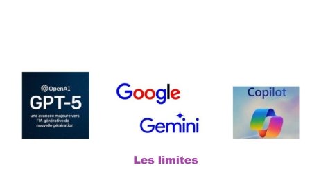 Les inconvénients de GPT‑5, Gemini et Copilot