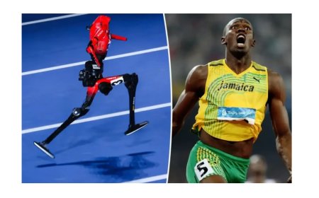 Un robot bat le record du monde du 100 mètres détenu par l'homme le plus rapide.