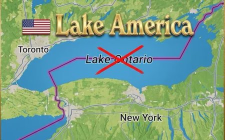 Où est le lac Amérique?
