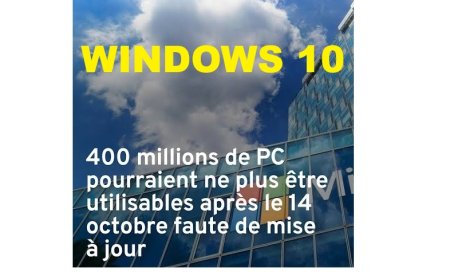 Windows 10 est officiellement hors support depuis le 14 octobre 2025